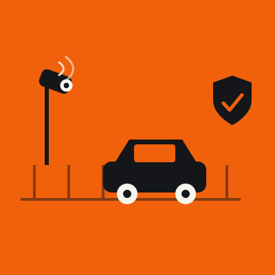 Secure CCTV compound